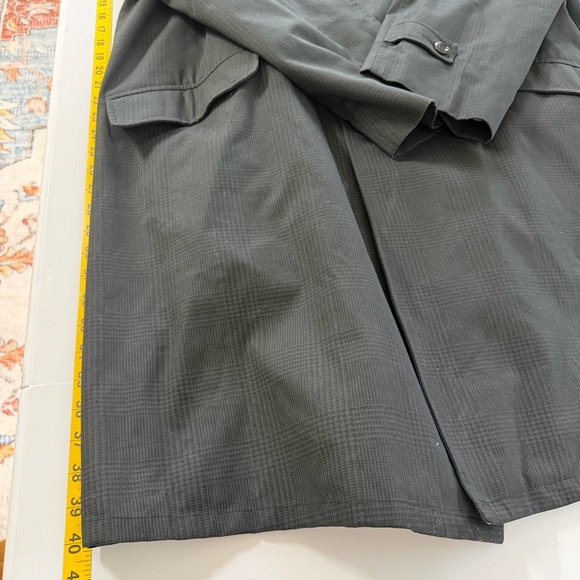 Larini Vintage Coat Men’s Size 44 Long Cravenette Zip-Out Liner Italy 90s - Picture 11 of 15